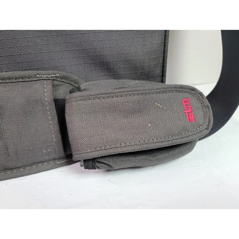 STM Gray Laptop Messenger Bag Padded Shoulder Strap Computer Carry Case